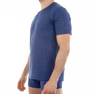 T - shirt homme bleu indigo en Tencel - BLUEBUCK