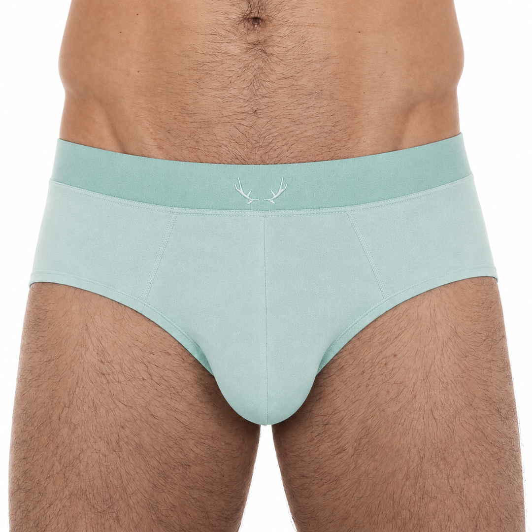 Slip für Männer, helltürkis, aus Tencel