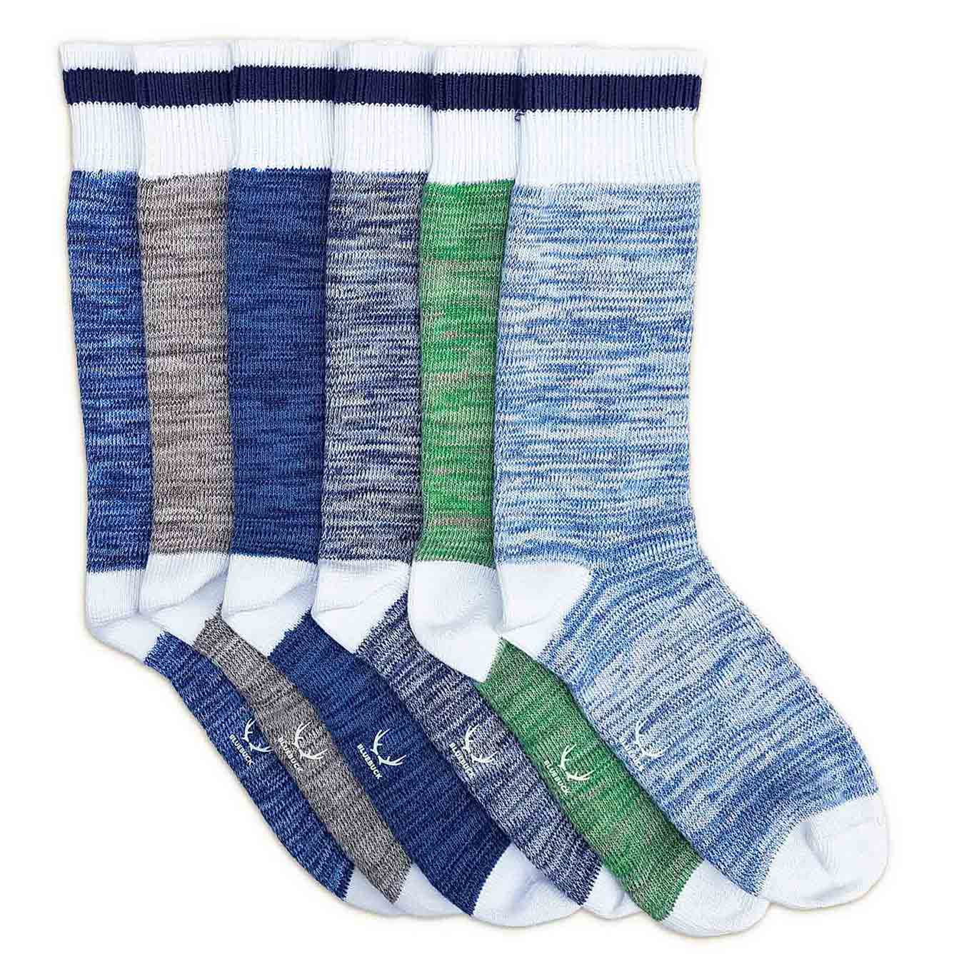 Pack of 6 melange socks