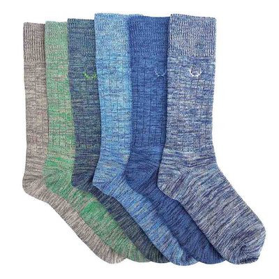 Pack of 6 melange socks